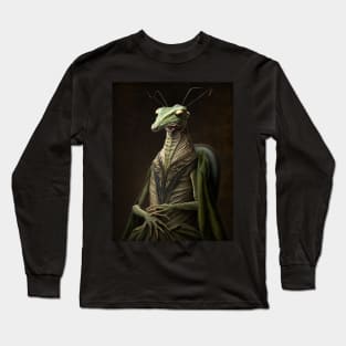 Royal Portrait of a Praying Mantis Long Sleeve T-Shirt